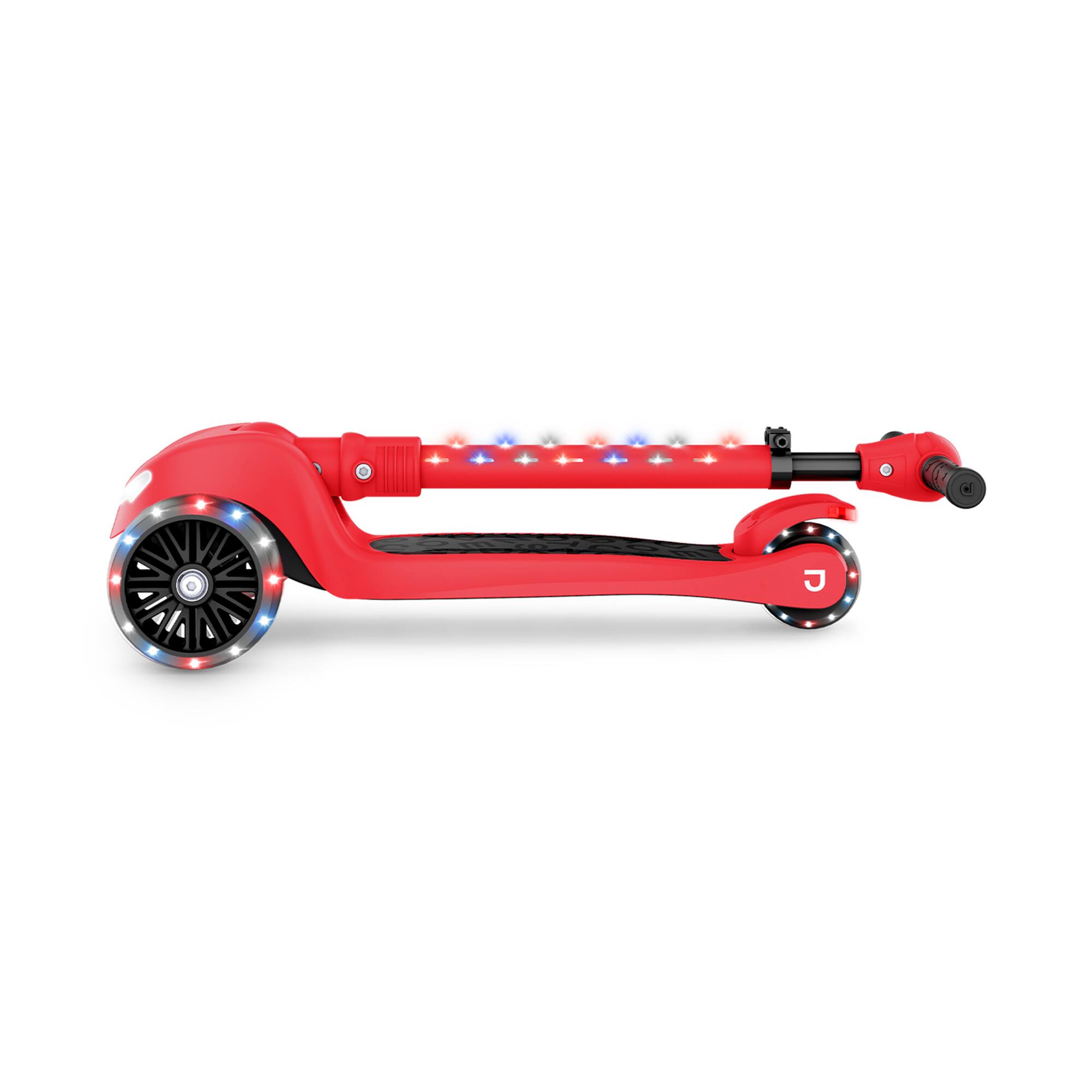 Alt View 3. Jetson - Jetson Jupiter Mini 3 Wheel Light-Up Kick Scooter with Adjustable Handlebar, Red - Red.