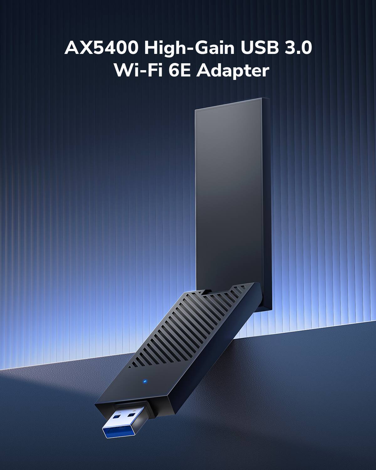 AX5400 High-Gain USB 3.0 Wi-Fi 6E Adapter