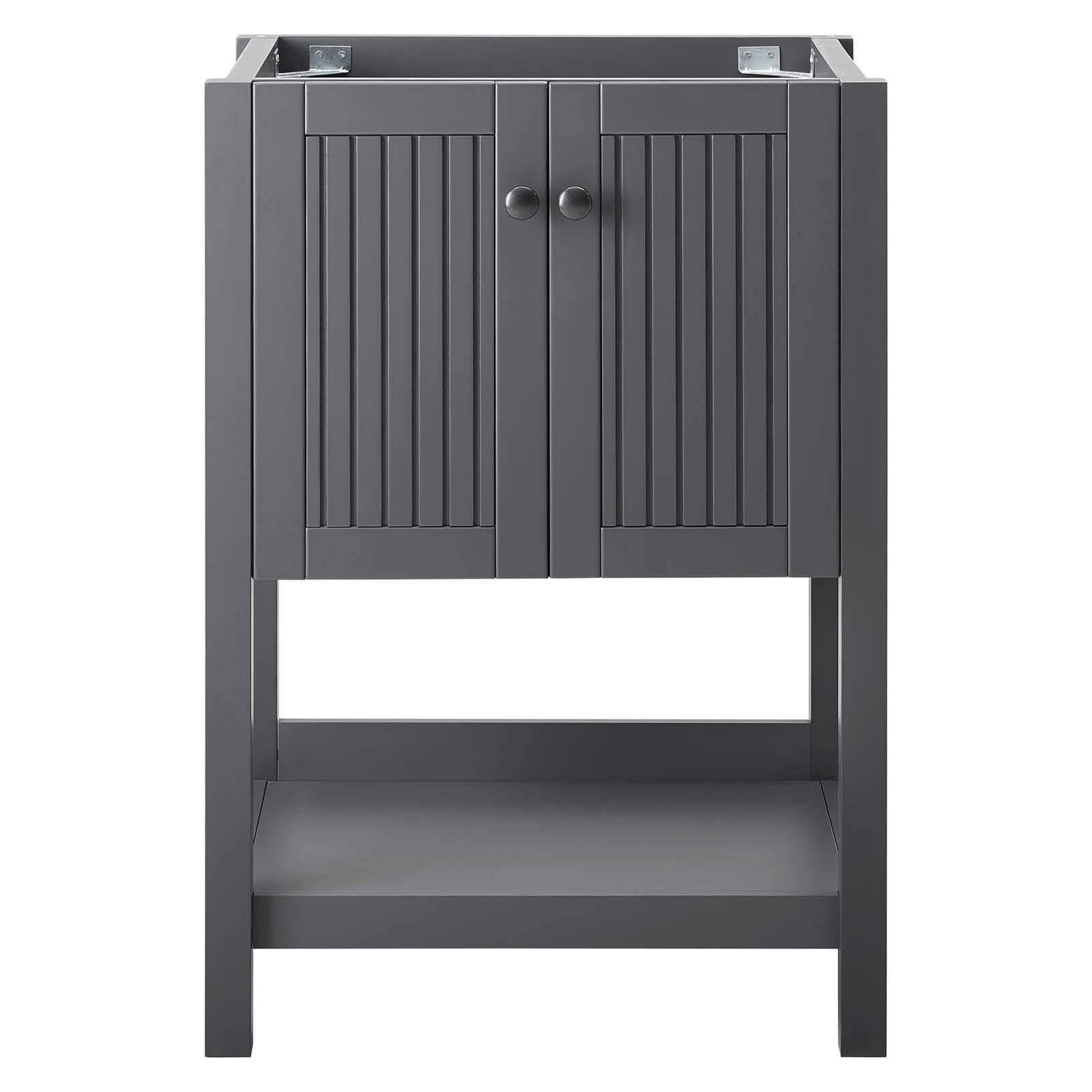 Alt View 4. Modway - Steam 23" Bathroom Vanity Cabinet (Sink Basin Not Included) by Modway - Gray.