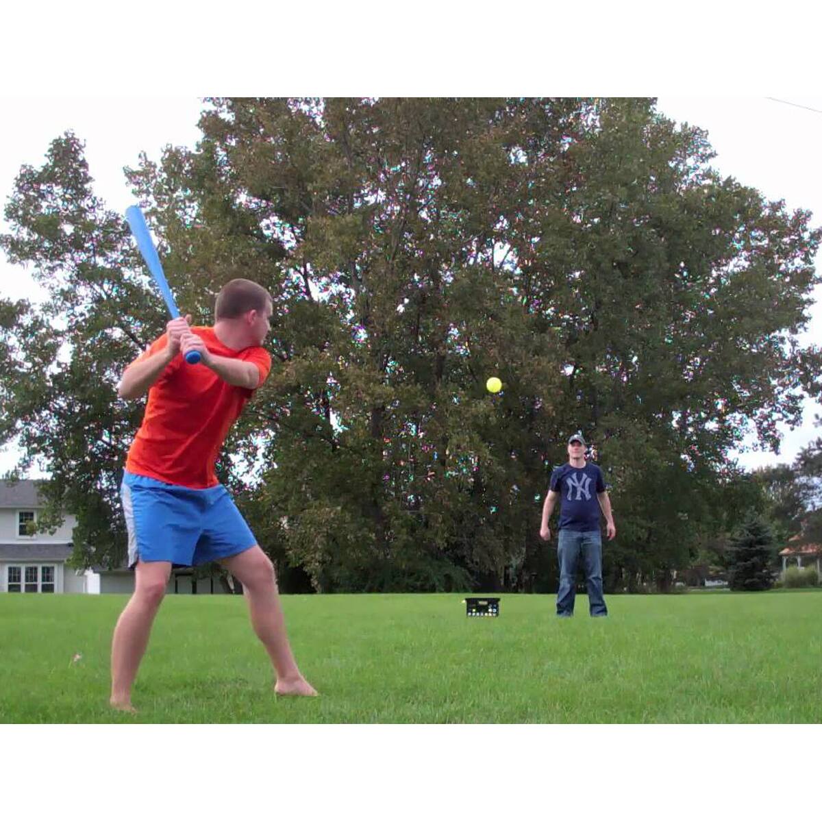 Alt View 2. Blitzball - Blitzball "The Ultimate Backyard Baseball" Curve Training Plastic Ball - Green.