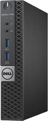 Dell - Refurbished Excellent - Optiplex 7040 Micro Desktop PC, Intel Core i5-6500T up to 3.1GHz, 16GB DDR4 RAM, 256GB SSD, USB WiFi, WIN11PRO - Black