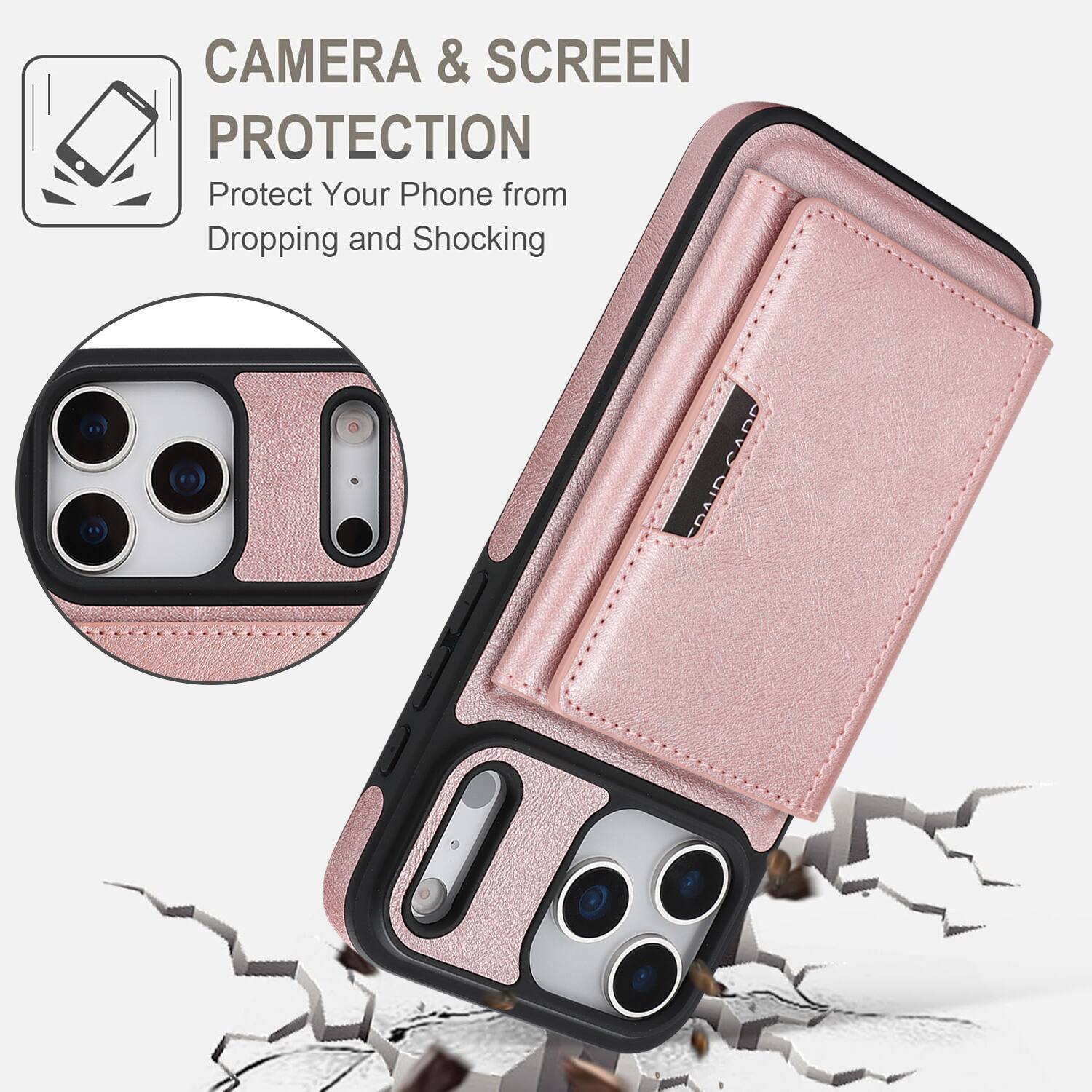 CAMERA & SCREEN PROTECTION  
Protect Your Phone from Dropping and Shocking