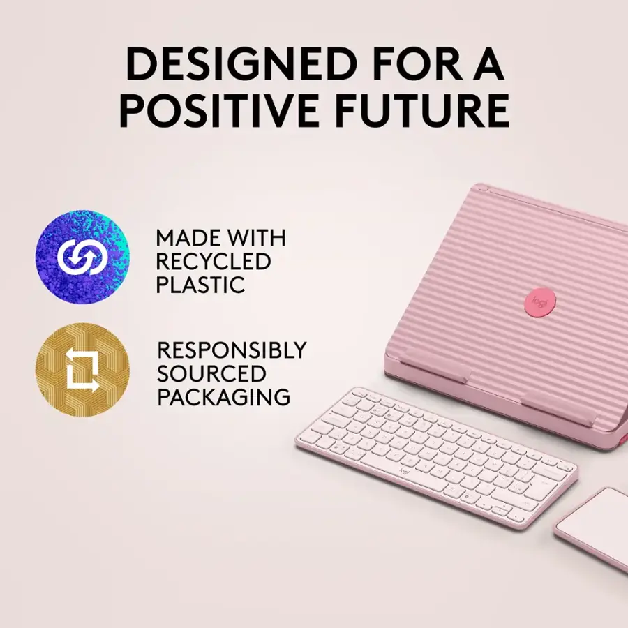 Designed for a Positive Future. Made with Recycled Plastic. Responsibly Sourced Packaging.