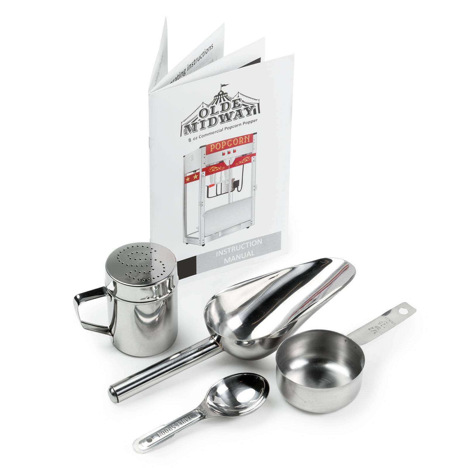 Instructions andew OLDE MIDWAY Commercial Popcorn Popper 9 POPCORN AN INSTRUCTION MANUAL 1 1200059480 9108 NOOGS