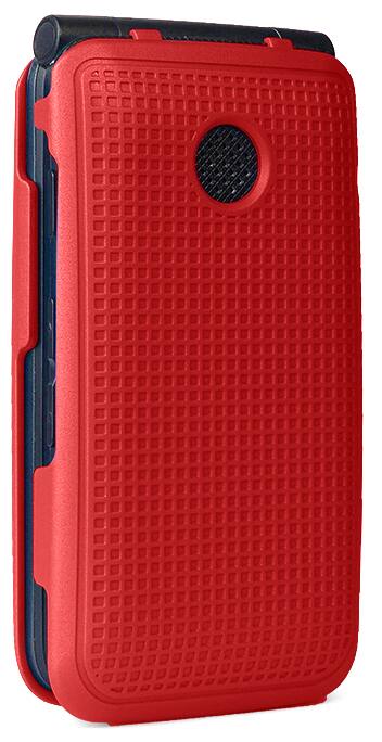 Alt View 9. Nakedcellphone - Hard Case for Alcatel Go Flip V Flip Phone (2019) - Red.