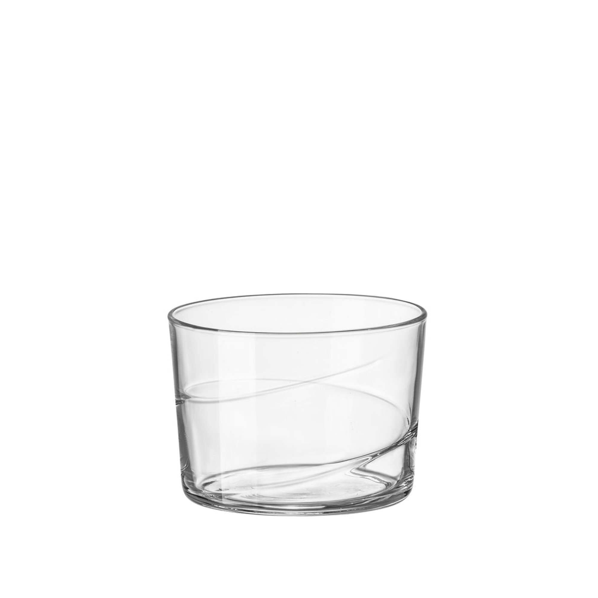 Angle. Bormioli Rocco - Bormioli Rocco Bodega Swirl Rum Glasses Set of 12, 7.25 Oz Spiral Tumblers - Clear.