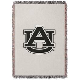 Chad & Jake - Auburn Tigers Woven Blanket - White