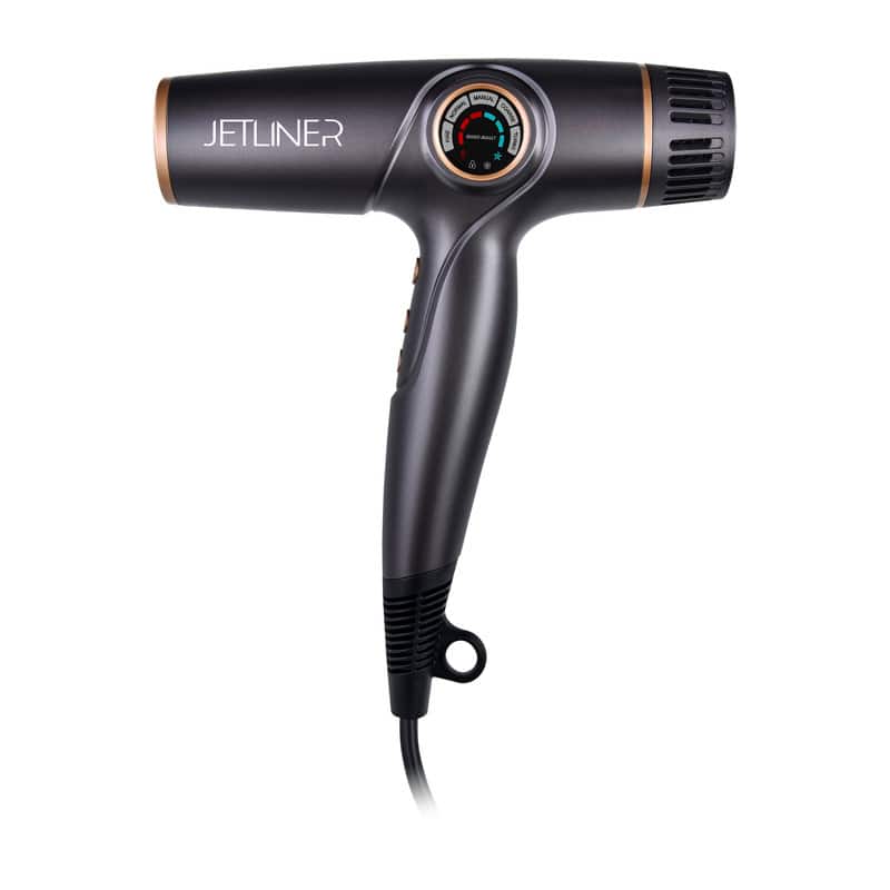 StyleCraft - Silver Bullet JetLiner Professional Lightweight Hair Dryer with Digital Motor - Matte Grey