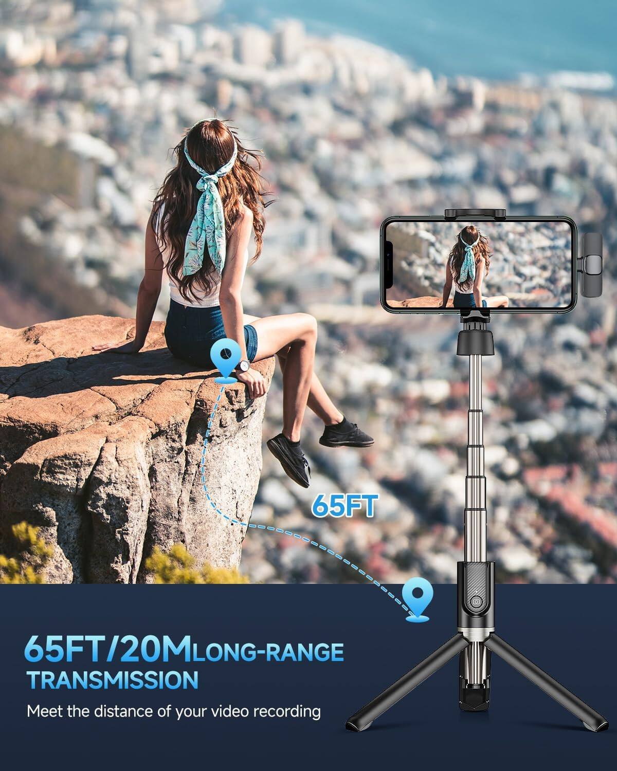 65FT/20M LONG-RANGE TRANSMISSION  
Meet the distance of your video recording