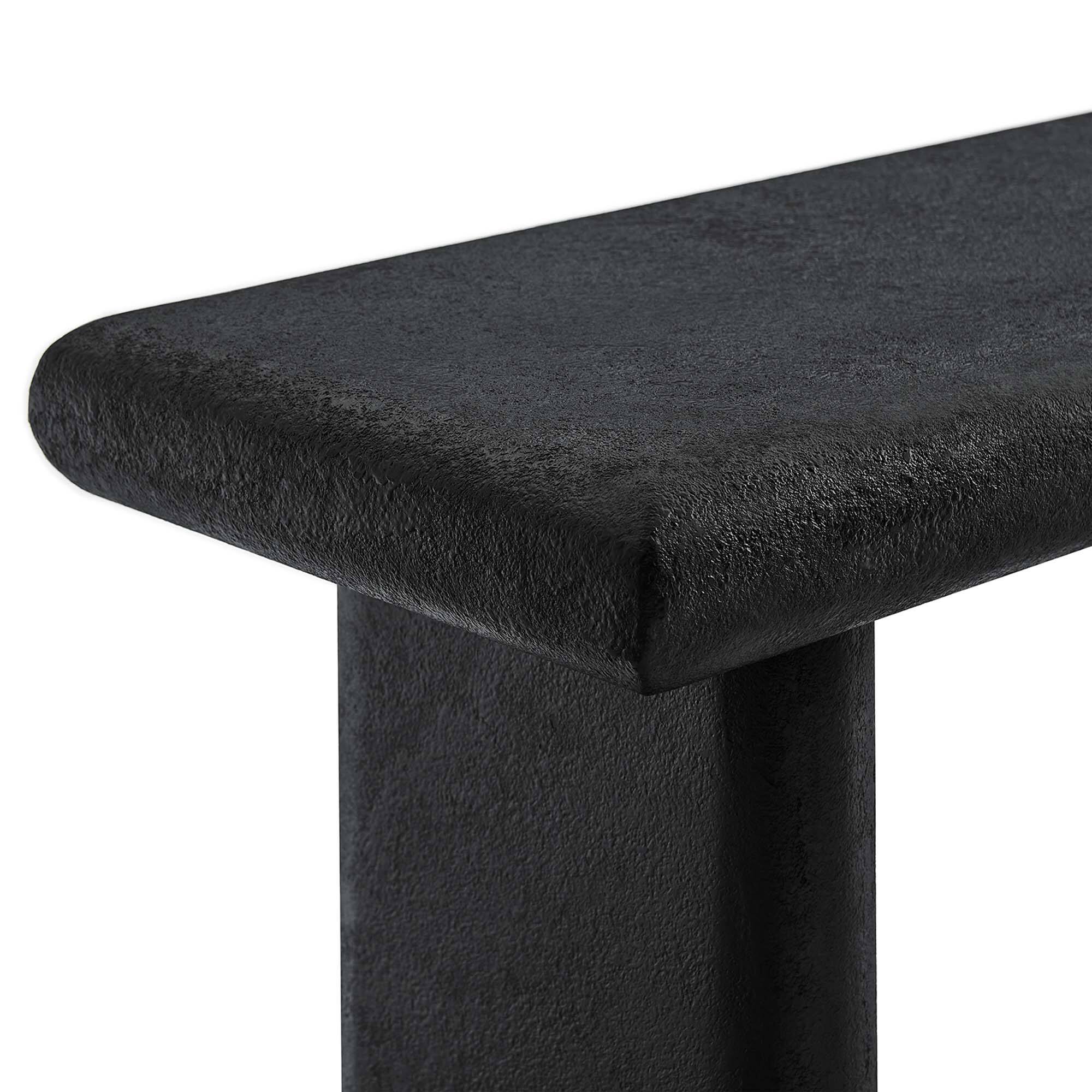 Alt View 5. Modway - Relic Concrete Textured Console Table by Modway - Black.