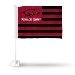 Rico Industries - Arkansas Razorbacks Country 11x14 Window Mount 2-Sided Car Flag - Multi