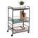 Alt View 16. Honey-Can-Do - 3-Tier Rolling Cart with Wood Shelf and Pull-Out Baskets - Black/Brown.