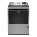 Maytag - 7.4 Cu. Ft. Smart Gas Dryer with Extra Power and Advanced Moisture Sensing - Classic Silver
