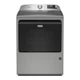 Maytag - 7.4 Cu. Ft. Smart Gas Dryer with Extra Power and Advanced Moisture Sensing - Classic Silver