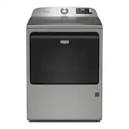 Maytag - 7.4 Cu. Ft. Smart Gas Dryer with Extra Power and Advanced Moisture Sensing - Classic Silver