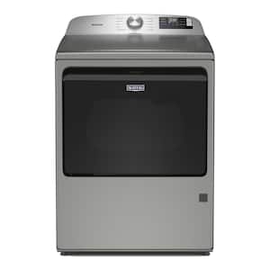 Maytag - 7.4 Cu. Ft. Smart Gas Dryer with Extra Power and Advanced Moisture Sensing - Classic Silver