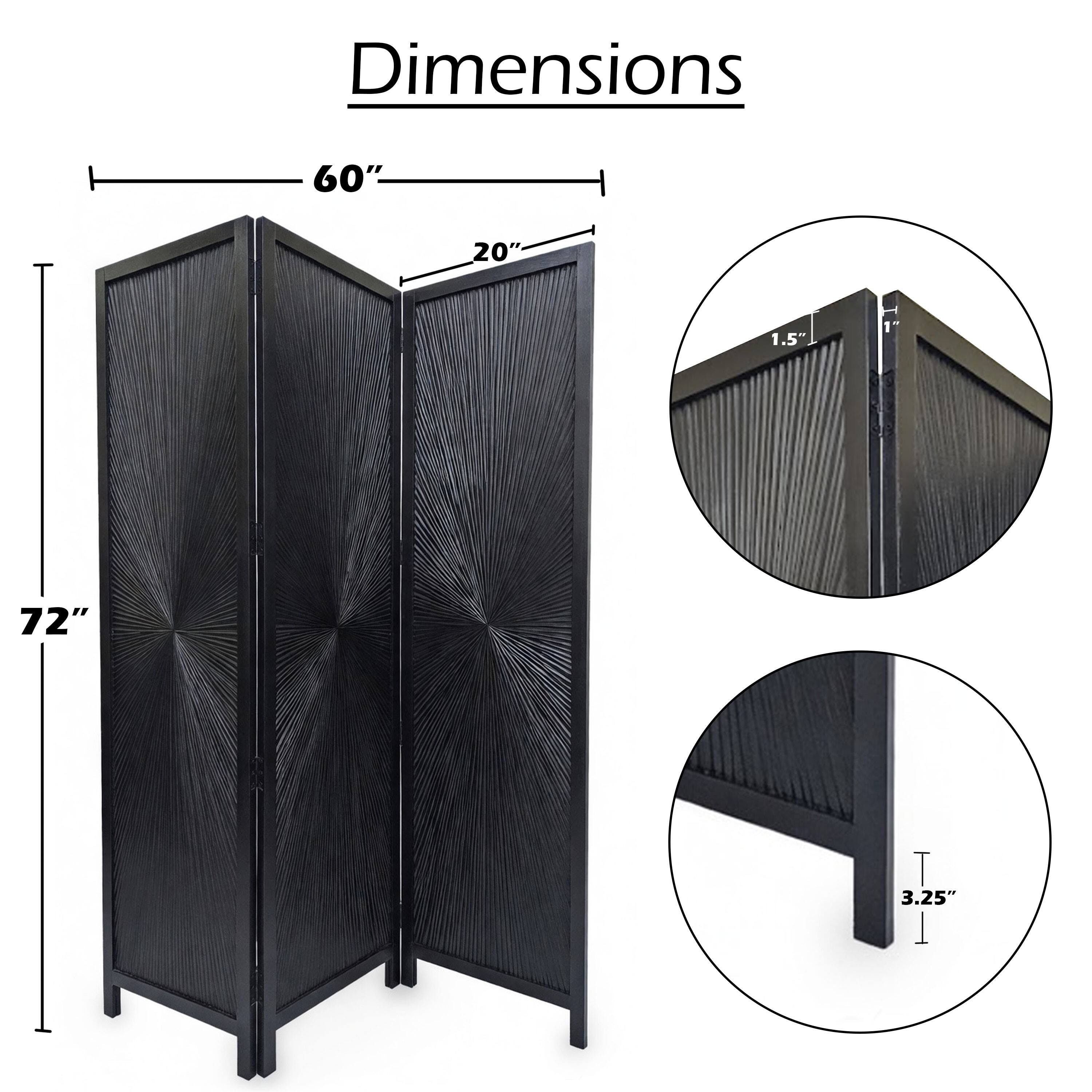 Dimensions: 60" x 20" x 1.5" x 1" x 72" x 3.25"