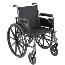 Invacare - Tracer SX5 Folding Wheelchair for Adults, 20” Seat, Full Arms, Everyday Use - Black