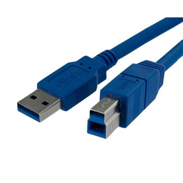 Front. StarTech.com - 3 ft SuperSpeed USB 3.0 (5Gbps) Cable A to B - M/M.