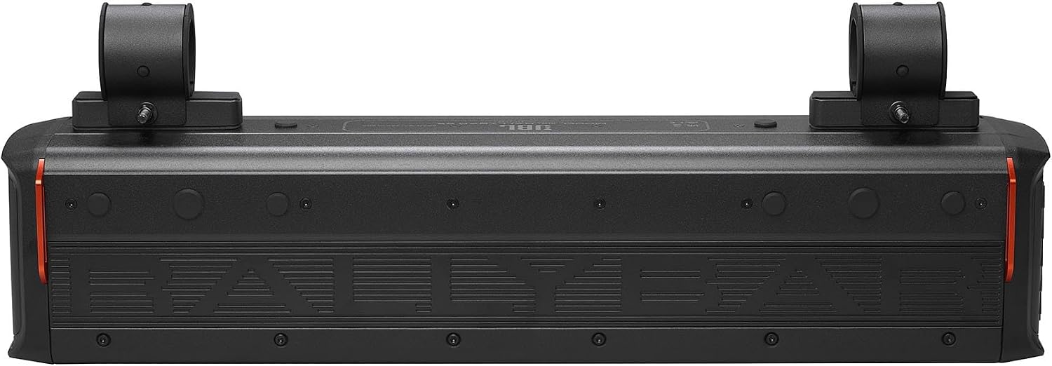 Left. JBL - JBL RALLYBAR-2 21" Bluetooth soundbar with 150Wrms Power Rating, with LED Lights, Black Color - Black.