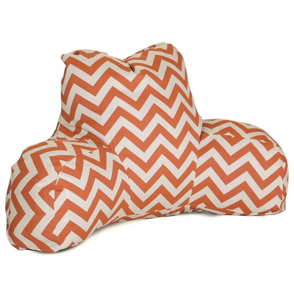 Majestic Home - Reading Pillow Chevron Burnt - Orange