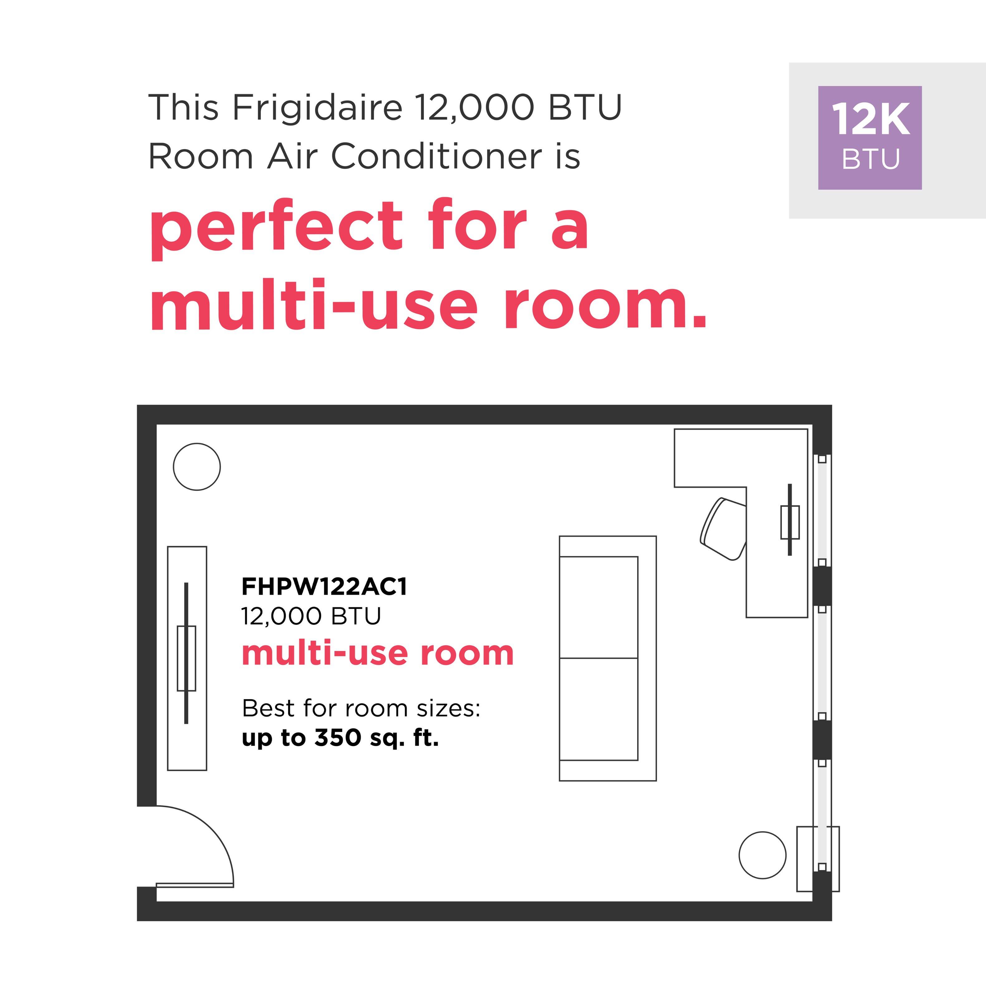 Alt View 17. Frigidaire - 3–in-1 Portable Room Air Conditioner - White.