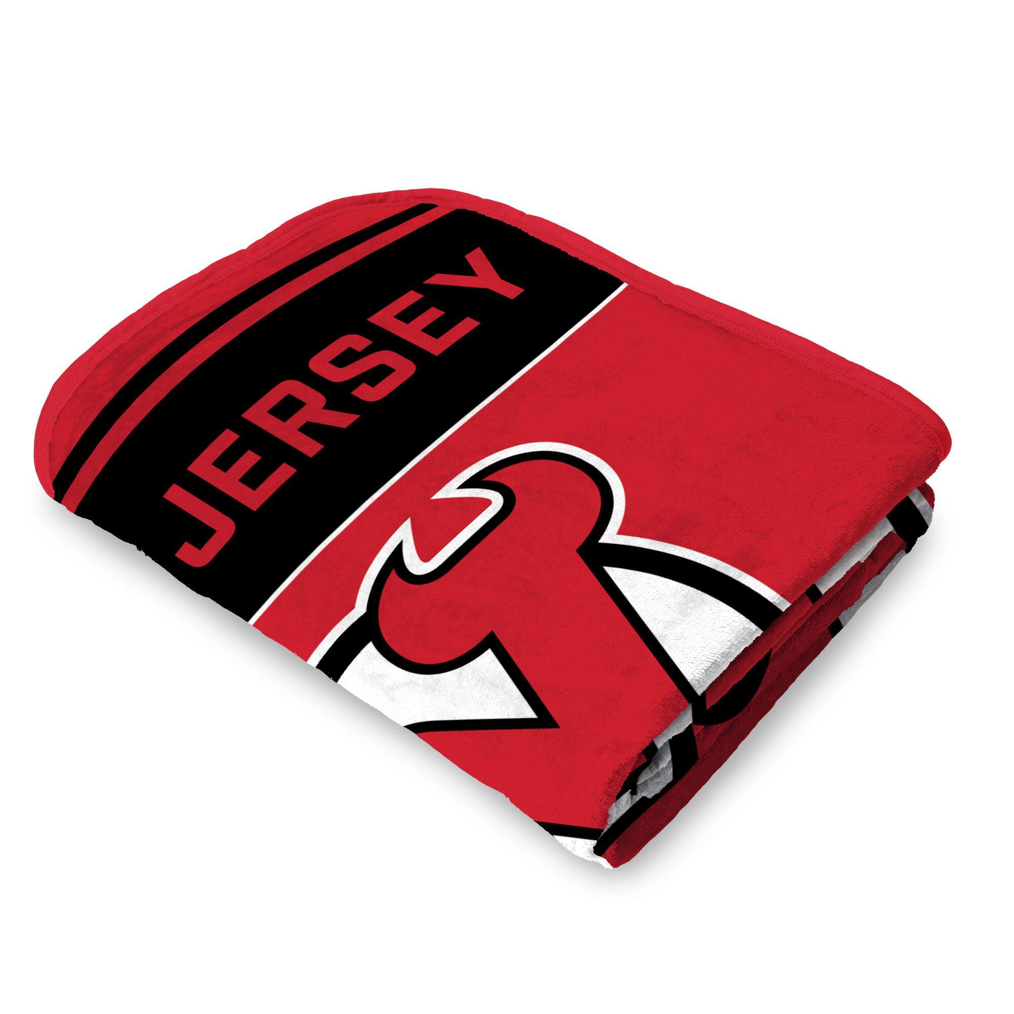 Back. Sweet Home Collection - NHL New Jersey Devils 46" x 60" Microfiber Plush Throw Blanket - Red.
