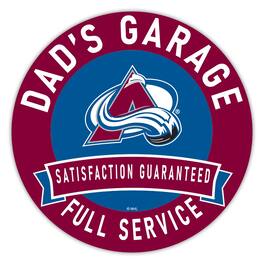 Fan Creations - Colorado Avalanche 16" Dad's Garage Wood Sign - Multicolor