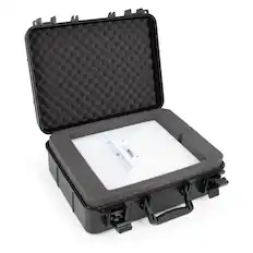 Front. CASEMATIX - Hard Case for Starlink Mini Kit AC Dual Band Wi-Fi System and Accessories - Black.
