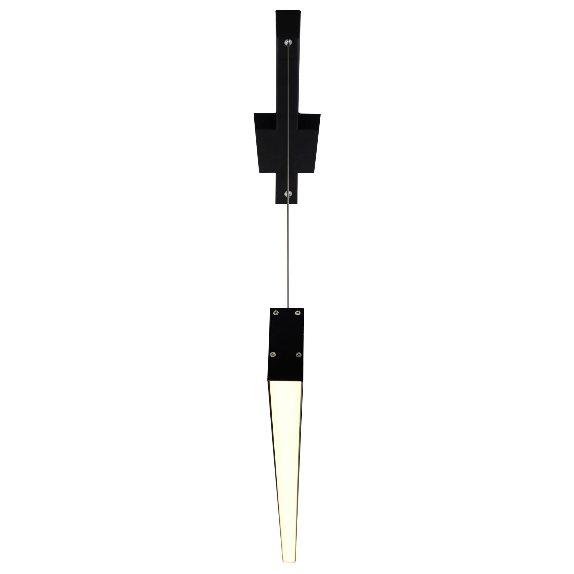 Left. CWI Lighting - Pienza 47 in LED Integrated Black Chandelier - Black.