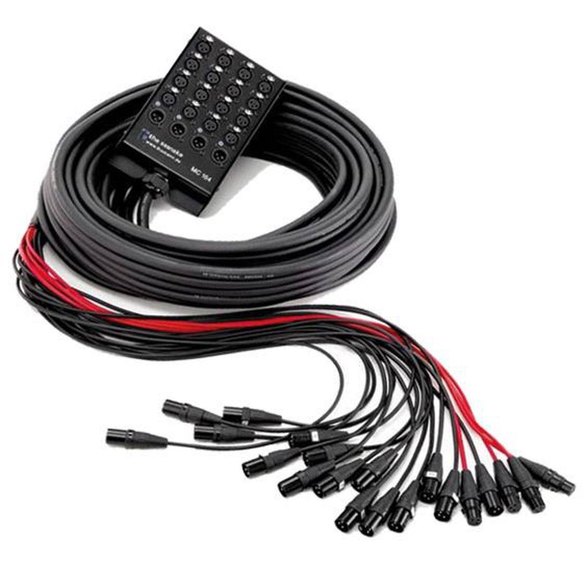 Front. ProX - ProX XC-SB164XLR25 25' 16 XLR-F Input to 4 XLR-M Return Stage Box Snake.