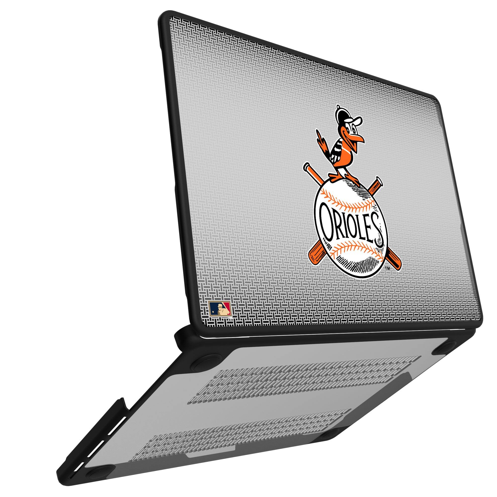 Alt View 1. Keyscaper - Baltimore Orioles Linen MacBook Case - Pro 16 in - Multicolor.