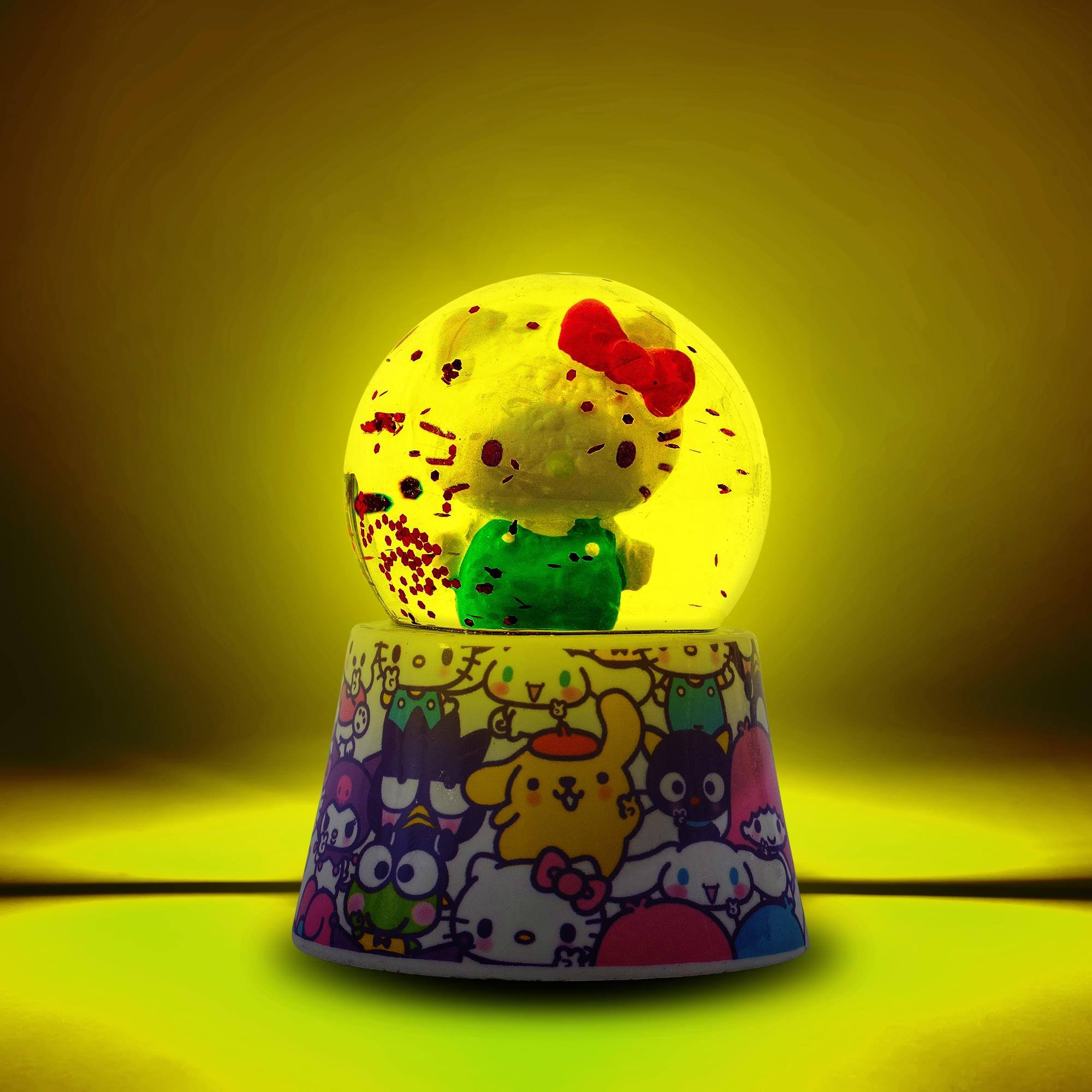 Alt View 1. Silver Buffalo - Sanrio Hello Kitty and Friends Mini Light-Up Snow Globe | 3 Inches Tall - Blue.