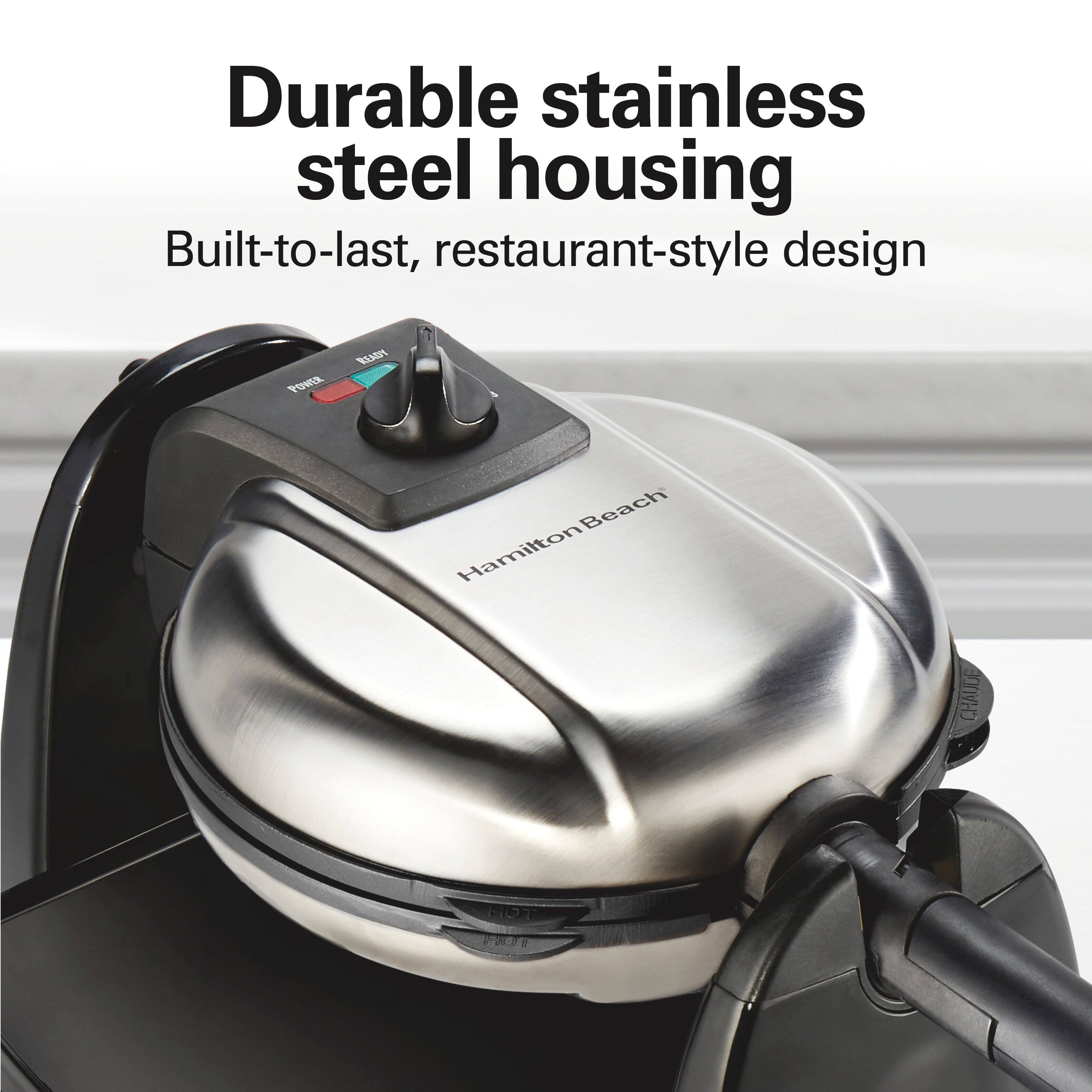Durable stainless steel housing
Built-to-last, restaurant-style design
Hamilton Beach