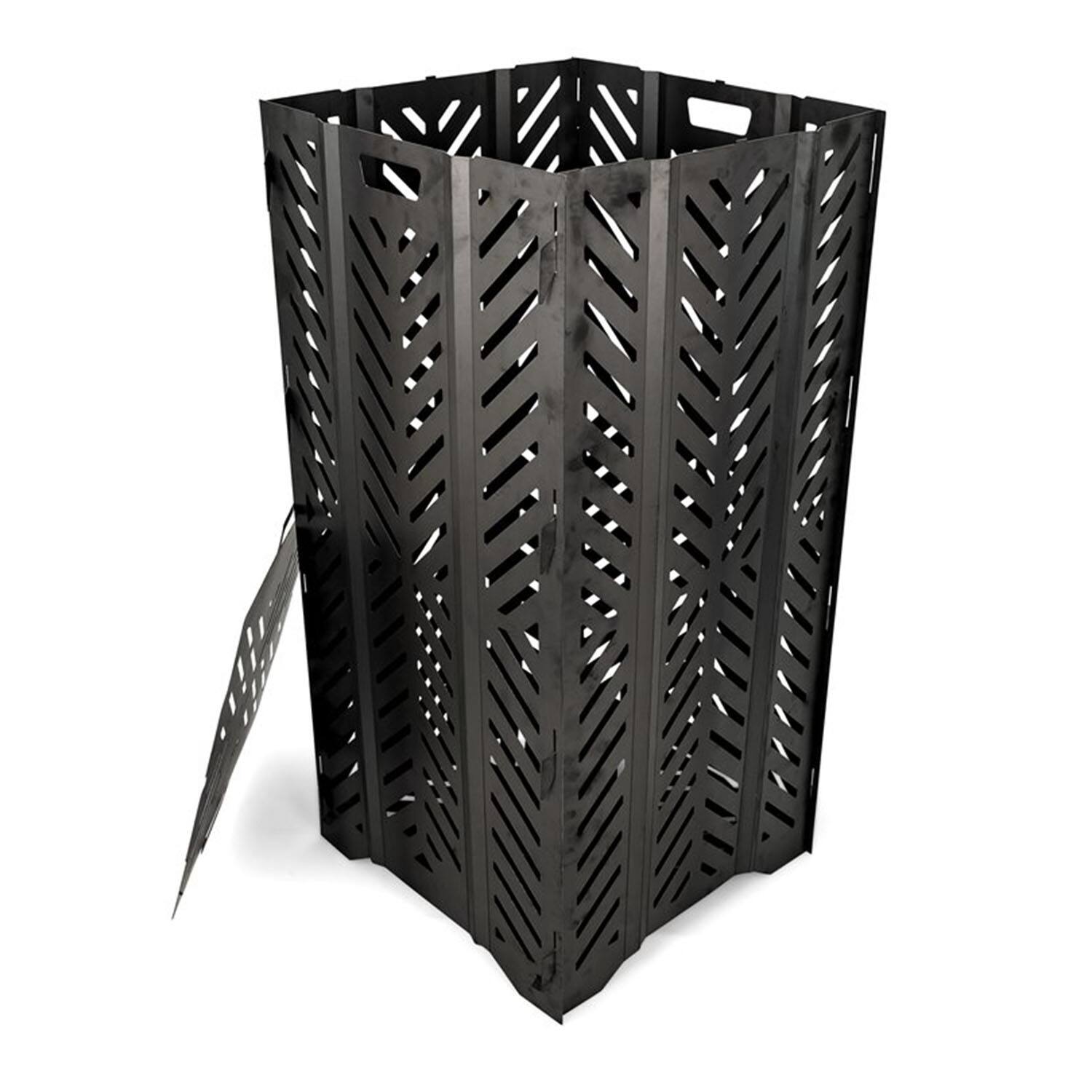 Alt View 3. Camco - Camco 51250 Outdoor Yard Debris Burn Bin Incinerator with Lid, Large, 45 Inch - Black.