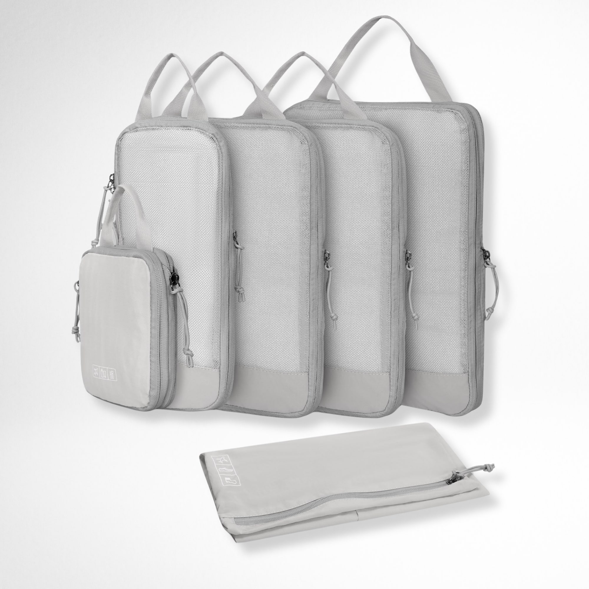 Hynes Eagle - Compression Packing Cubes 6-Piece Set - Gray