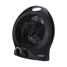 Brentwood - 1500 watt 2 in 1 Fan Heater - Black