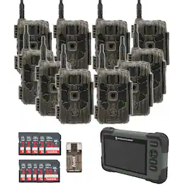 Stealth Cam - 40MP Deceptor Max Cellular Trail Camera with Card Viewer 32GB Memory Cards and Card Reader(10 Pack)