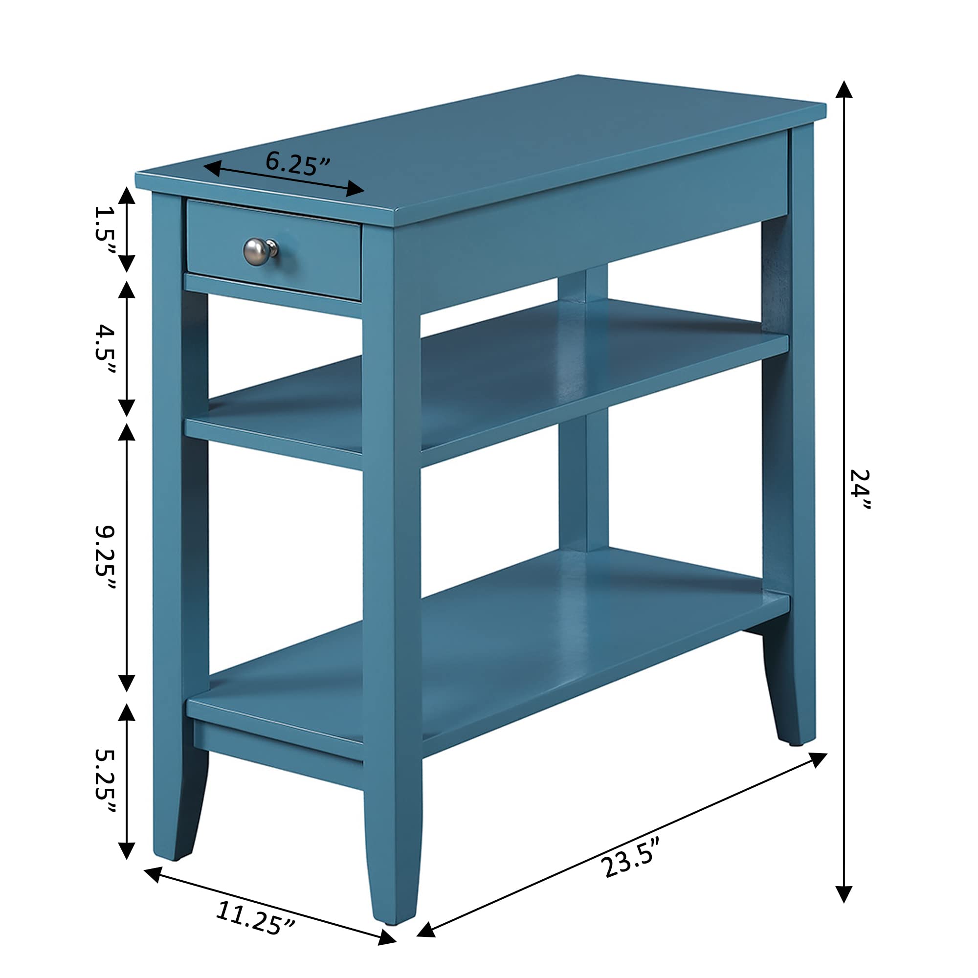 1.5"  
6.25"  
4.5"  
9.25"  
24"  
5.25"  
11.25"  
23.5"