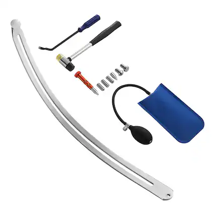 Front. VEVOR - Dent Puller Kit, Paintless Car Dent Removal Tool, Auto Fender Damage Repair Puller Lifter with Curved Rod, Crowbar.
