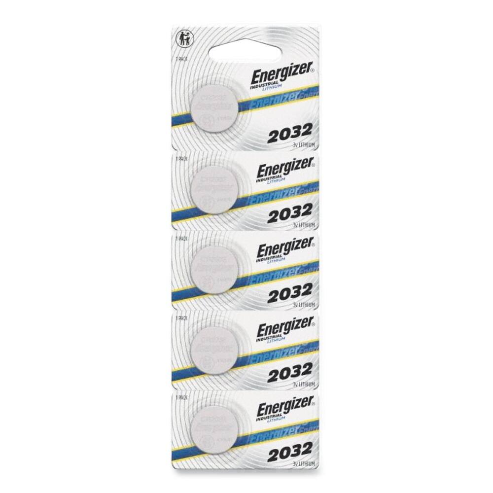 Energizer - ECRN2032 3V Industrial Lithium CR2032 Coin Battery with Tear-Strip Packaging (100/Box)