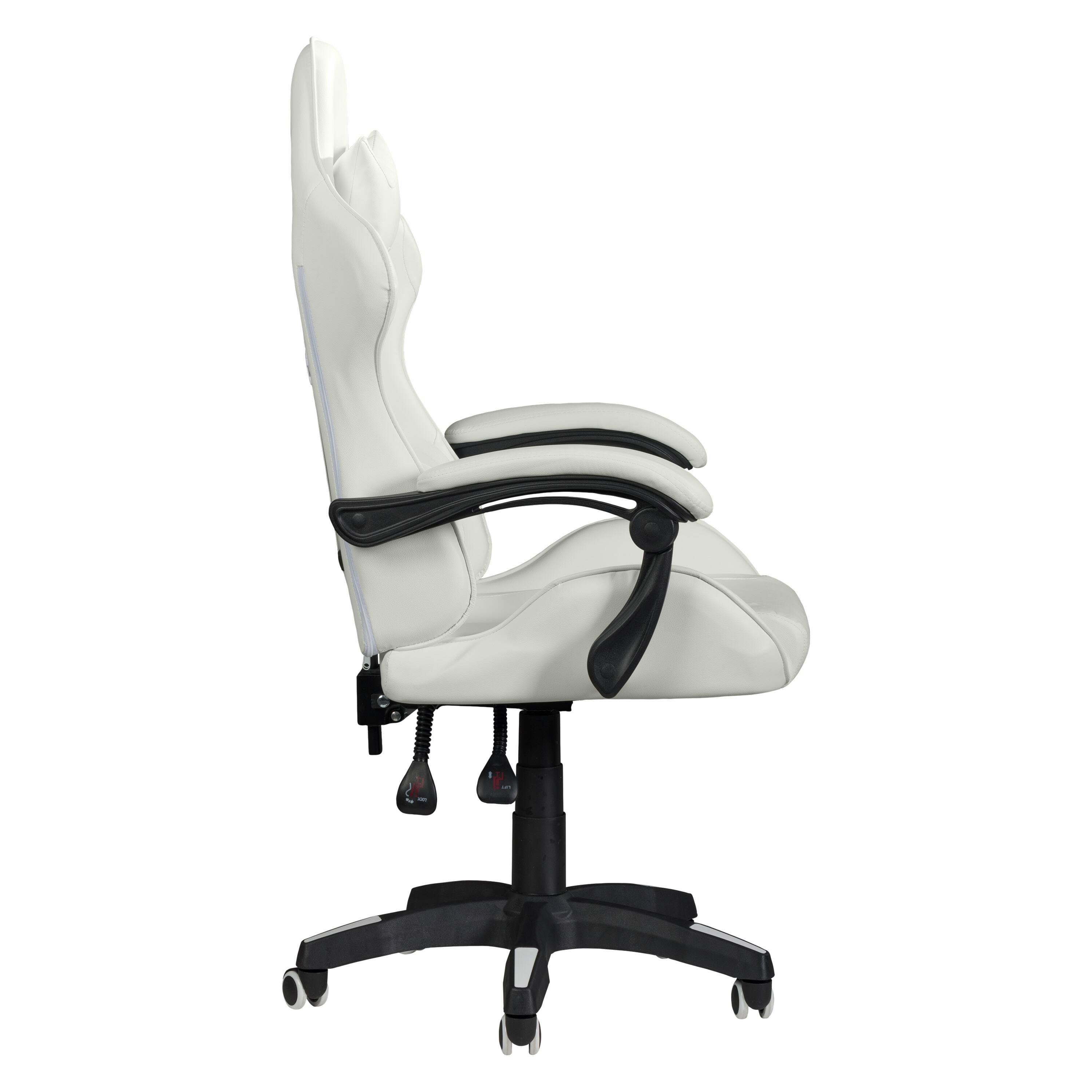 Alt View 12. CorLiving - Ravagers Gaming Chair - White.