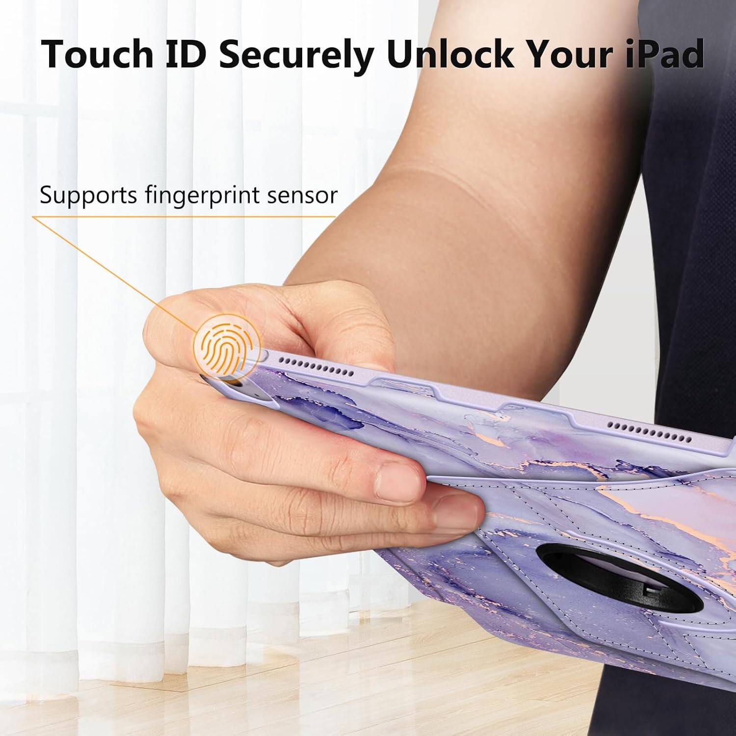 Touch ID Securely Unlock Your iPad  
Supports fingerprint sensor
