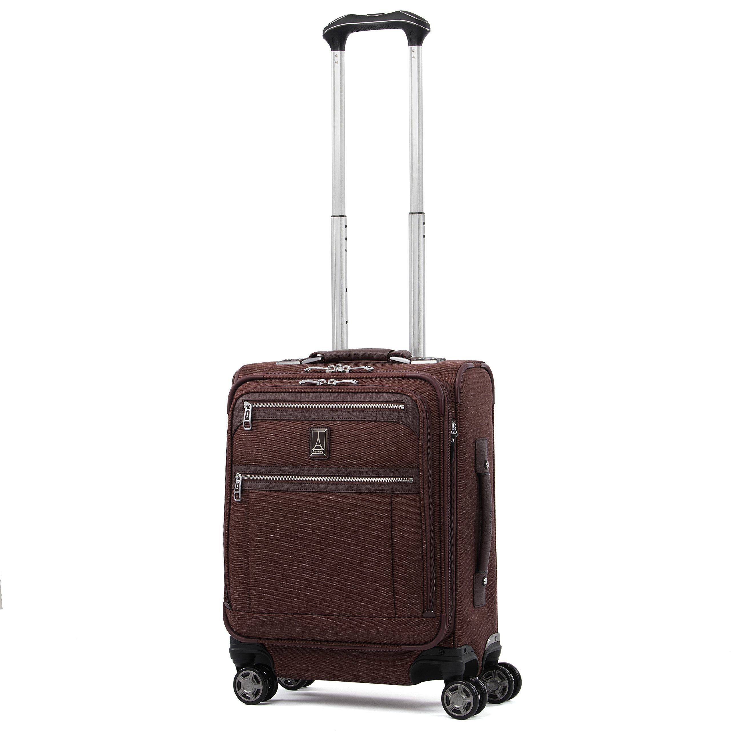Alt View 1. Travelpro - Travelpro Platinum Elite Softside Expandable Checked Luggage, 8 Wheel Spinner Large Suitcase, TSA Lock, Men and Women - Bordeaux Red.