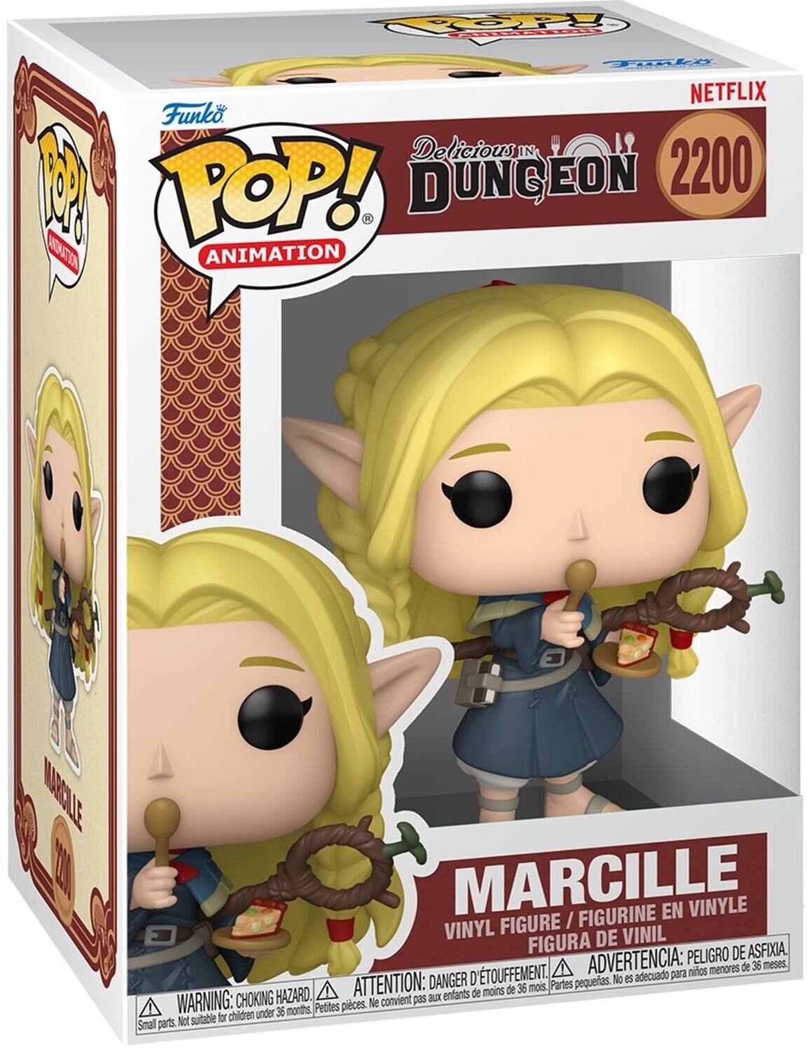 COOPy FE al NETFLIX  
Funko POP! Delicious in the Dungeon 2200  
MARCILLE  
VINYL FIGURE / FIGURINE EN VINYLE / FIGURA DE VINIL  
PELIGRO DE ASFIXIA. D'TOUFFEMENT. ADVERTENCIA: para niños menores de 36 meses. DANGER petites. No es adecuado HAZARD. ATTENTION: aux enfants de moins de 36 mois, Partes WARNING: CHOKING Petites pièces. Ne convient pas for children under 36 months. Small parts. Not suitable