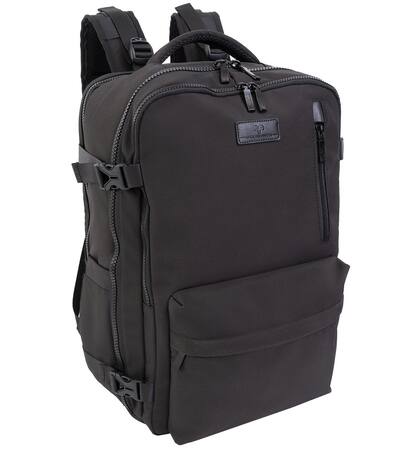 Jack Abrahams The Jackson 19 Inch Nylon Travel Backpack with Shoe Compartment Black JAB2824-100-BLK - Best Buy Jack Abrahams The Jackson 19 Inch Nylon Travel Backpack with Shoe Compartment Black JAB2824-100-BLK - Best Buy