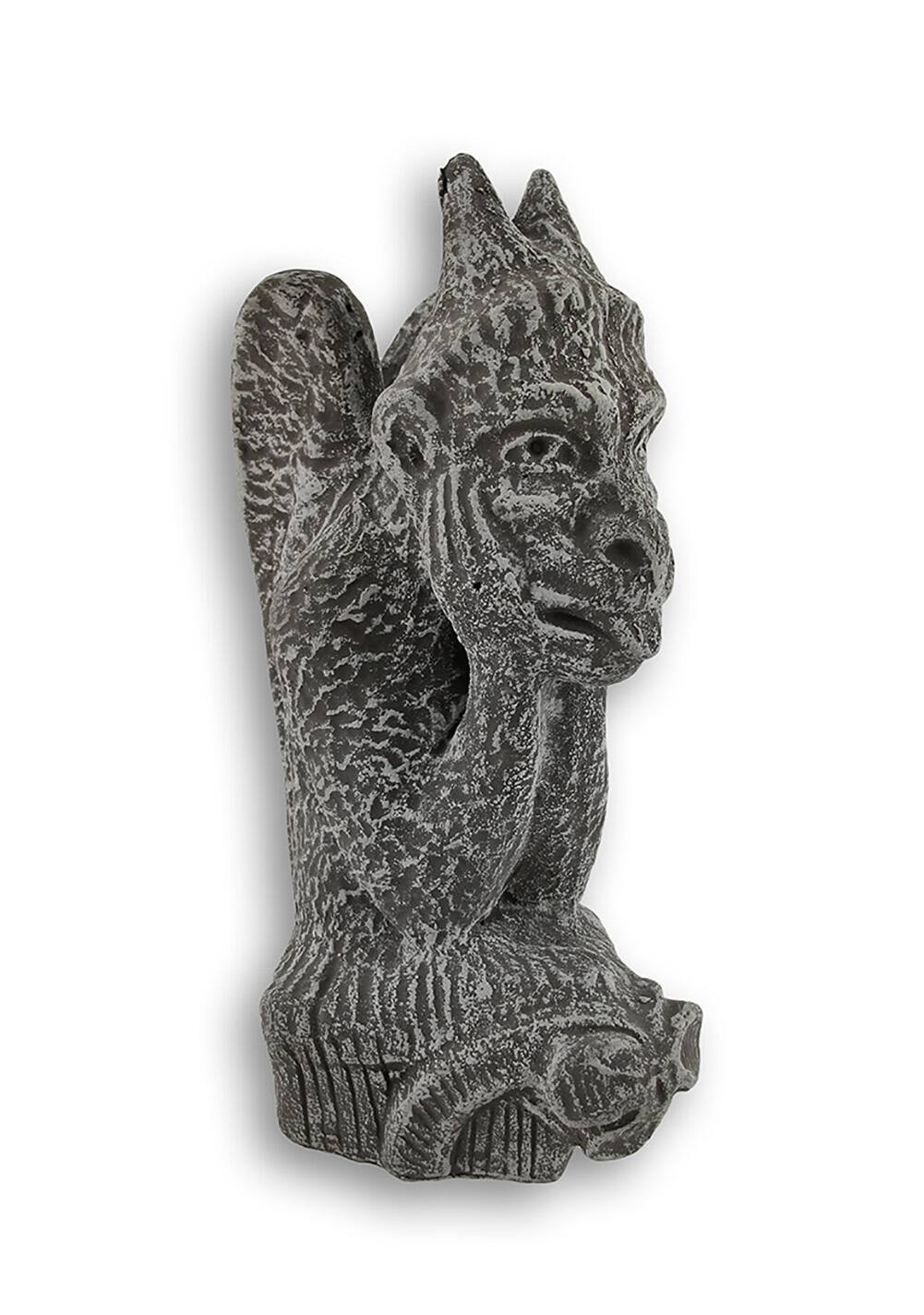 Zeckos - Le Penseur de Notre Dame Gargoyle Concrete Statue - Gray