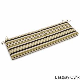 Blazing Needles - 63-inch by 19-inch Spun Polyester Bench Cushion - Eastbay Onyx