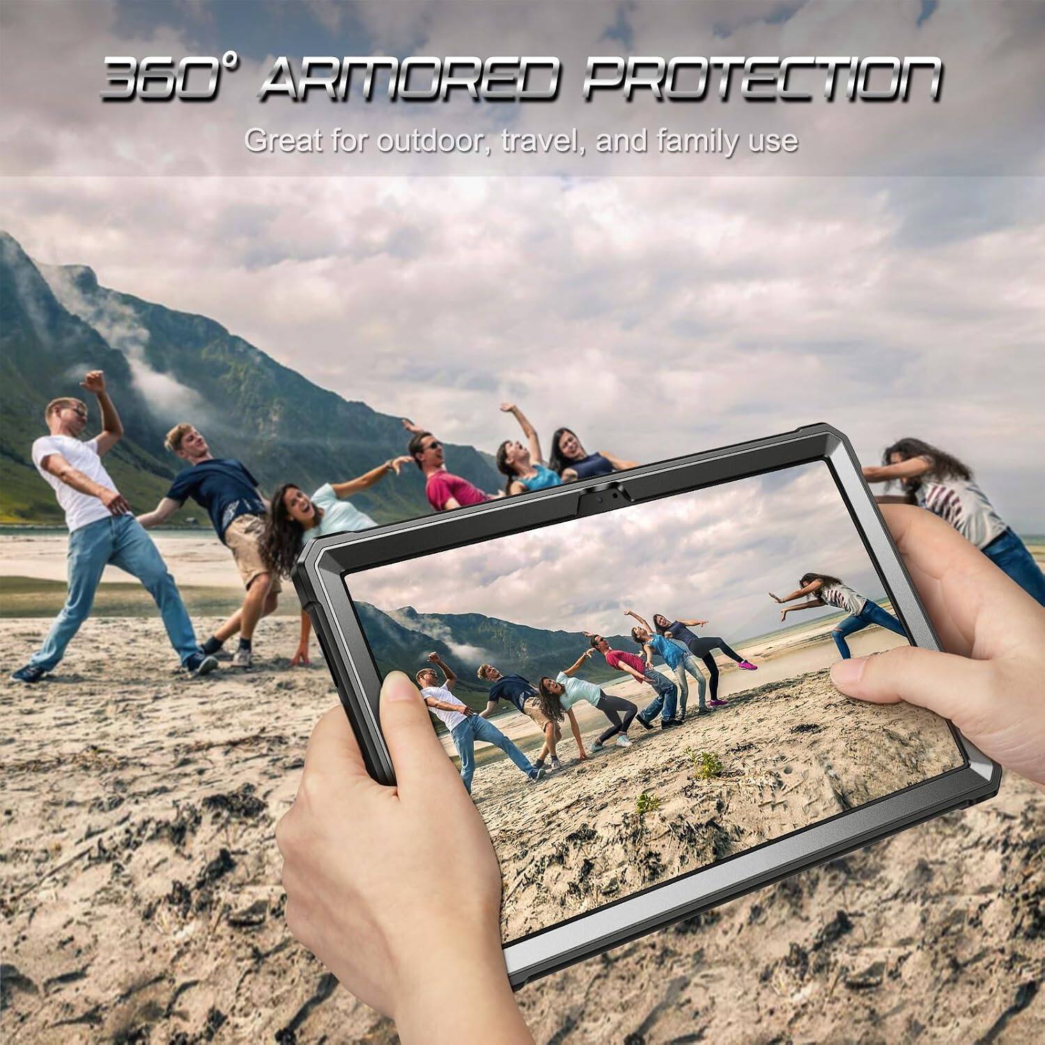 360° ARMORED PROTECTION  
Great for outdoor, travel, and family use