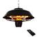 Front. ZACHVO - Electric Hanging Patio Heater With Led Light - Black.